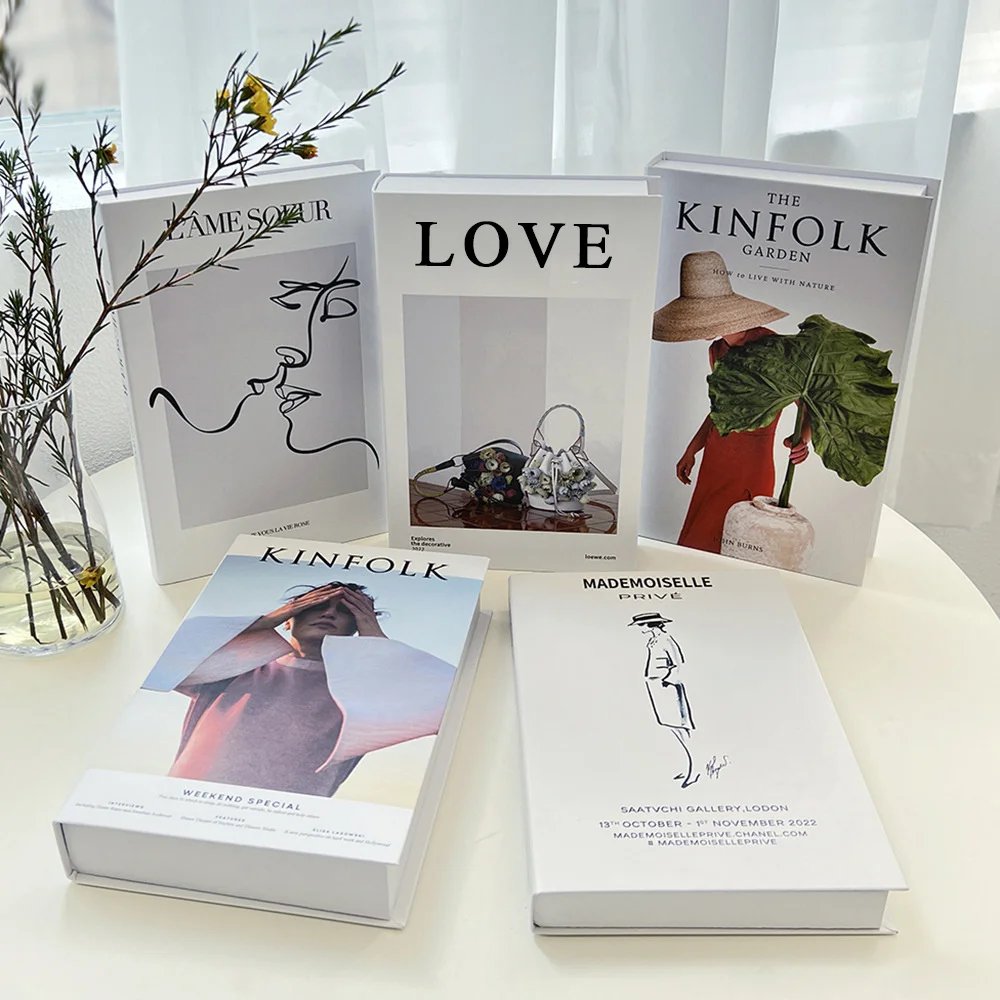 Faux livre deco  nettoyage de livre décoratif pour la décoration intérieure, ornements de salon
