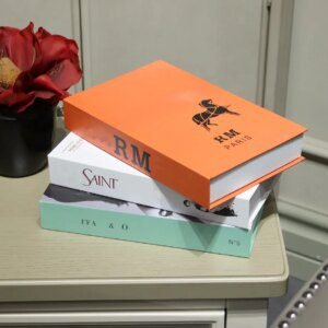 Boîte de rangement de faux livre deco nettoyage de luxe, décoration de livre de simulation