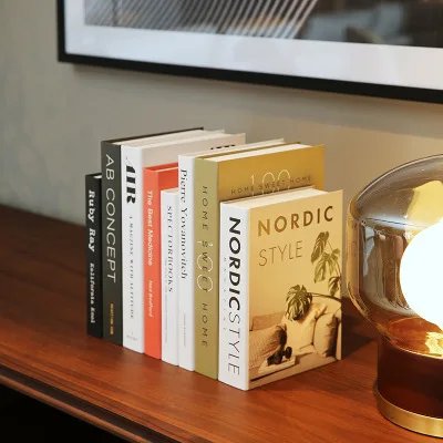 Livre deco Ornements de simulation pour la décoration de faux livres, bibliothèque d'étude