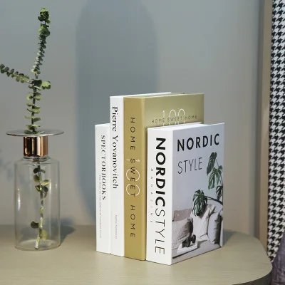 Livre deco Ornements de simulation pour la décoration de faux livres, bibliothèque d'étude