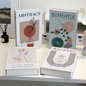 Faux livre deco nettoyage de luxe pour la décoration, boîte de rangement de livre de simulation