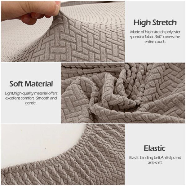 Housse de canapé Jacquard, extensible, moderne, à carreaux, pour salon, maison, hôtel, nouvelle collection