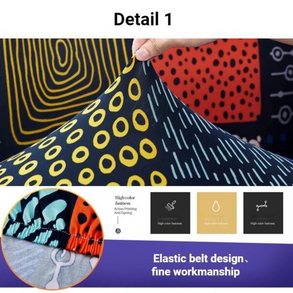 Housse de canape extensible pour canapé-lit pliant, sans accoudoir, pour salon