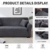 Housse de canape protection extensible pour canapé et fauteuil 1/2/3/4 places