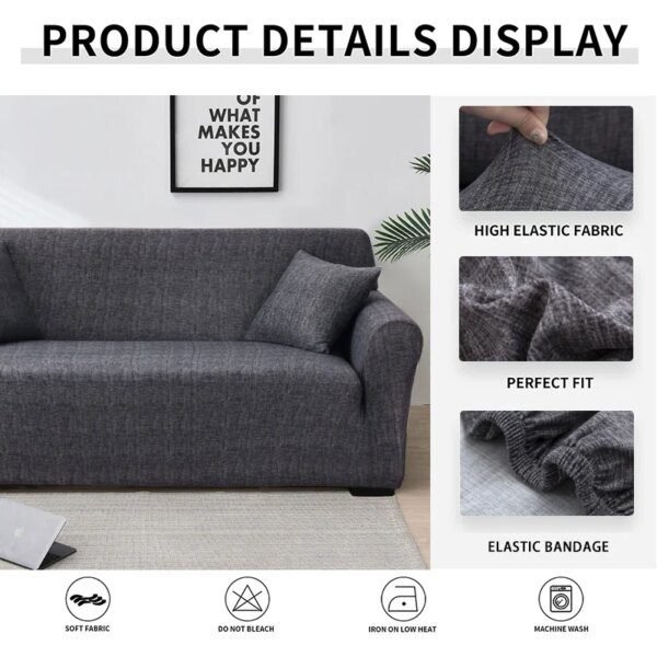 Housse de canape protection extensible pour canapé et fauteuil 1/2/3/4 places