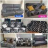 Housse de canape protection extensible pour canapé et fauteuil 1/2/3/4 places