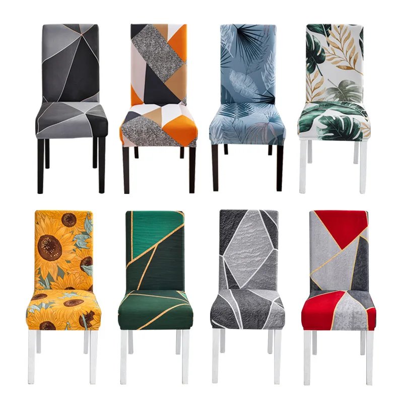Housse de chaise salle manger en Spandex, Élastiqu - Housse de chaise chez home20.fr