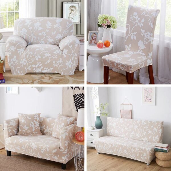 Couverture de chaise extensible imprimée grande chaise de siège élastique