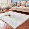 Tapis de Chambre en Fourrure Longue pour Enfants
