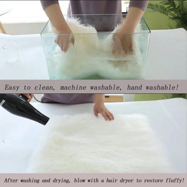 Tapis de Chambre en Fourrure Longue pour Enfants