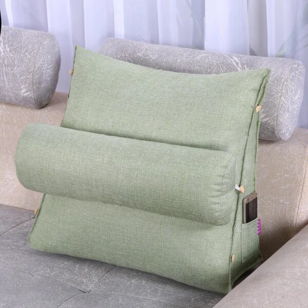 Coussin De Lecture Oreiller de positionnement à cale triangulaire, soutien de la tête du lit