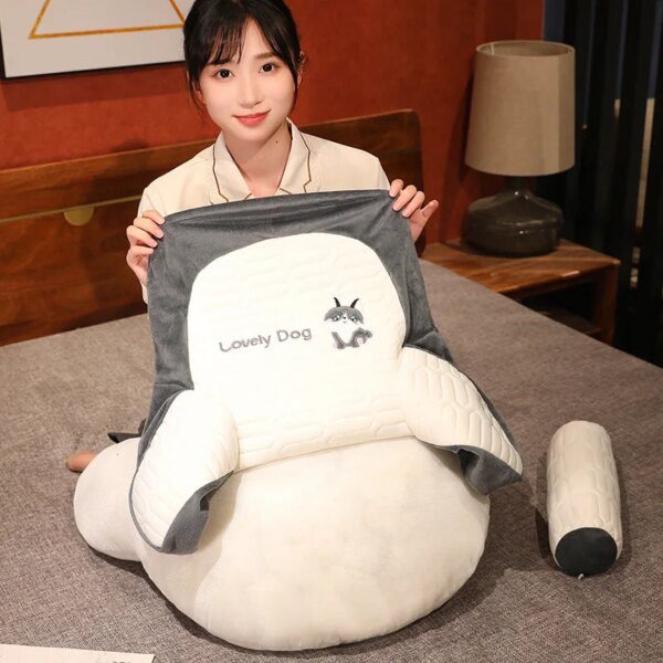 Coussin De Lecture de support lombaire doux, oreiller de lecture, planche, grand dossier