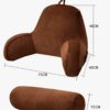 Coussin De Lecture Oreiller de lecture doux pour canapé de bureau, coussin de dos de chevet