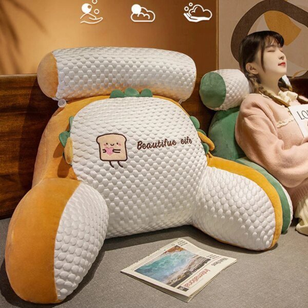 Coussin De Lecture Oreiller de lecture de canapé lavable parfait, décoration d'intérieur
