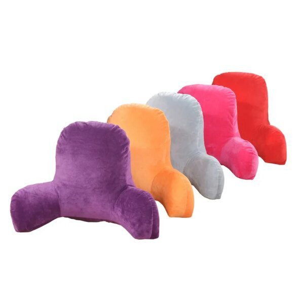 Coussin De Lecture de dossier avec bras pour aide de lecture, soutien de la taille, chaise de bureau