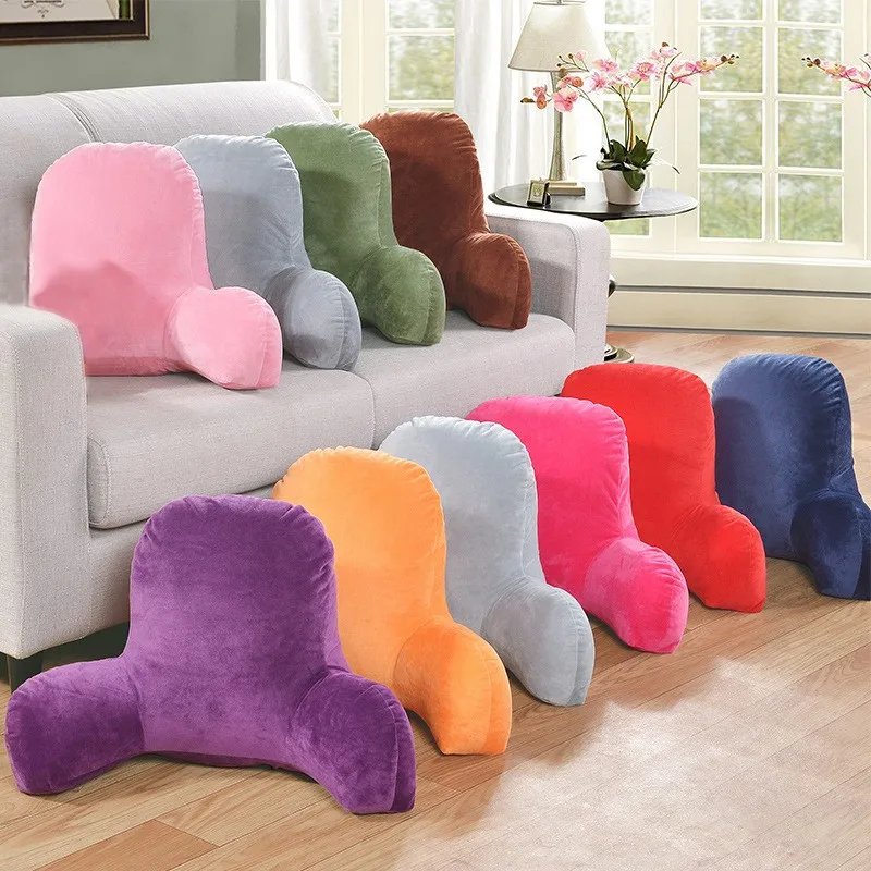 Coussin De Lecture de dossier avec bras pour aide 