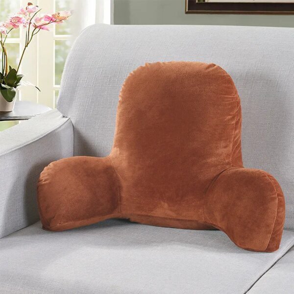 Coussin De Lecture de dossier avec bras pour aide de lecture, soutien de la taille, chaise de bureau