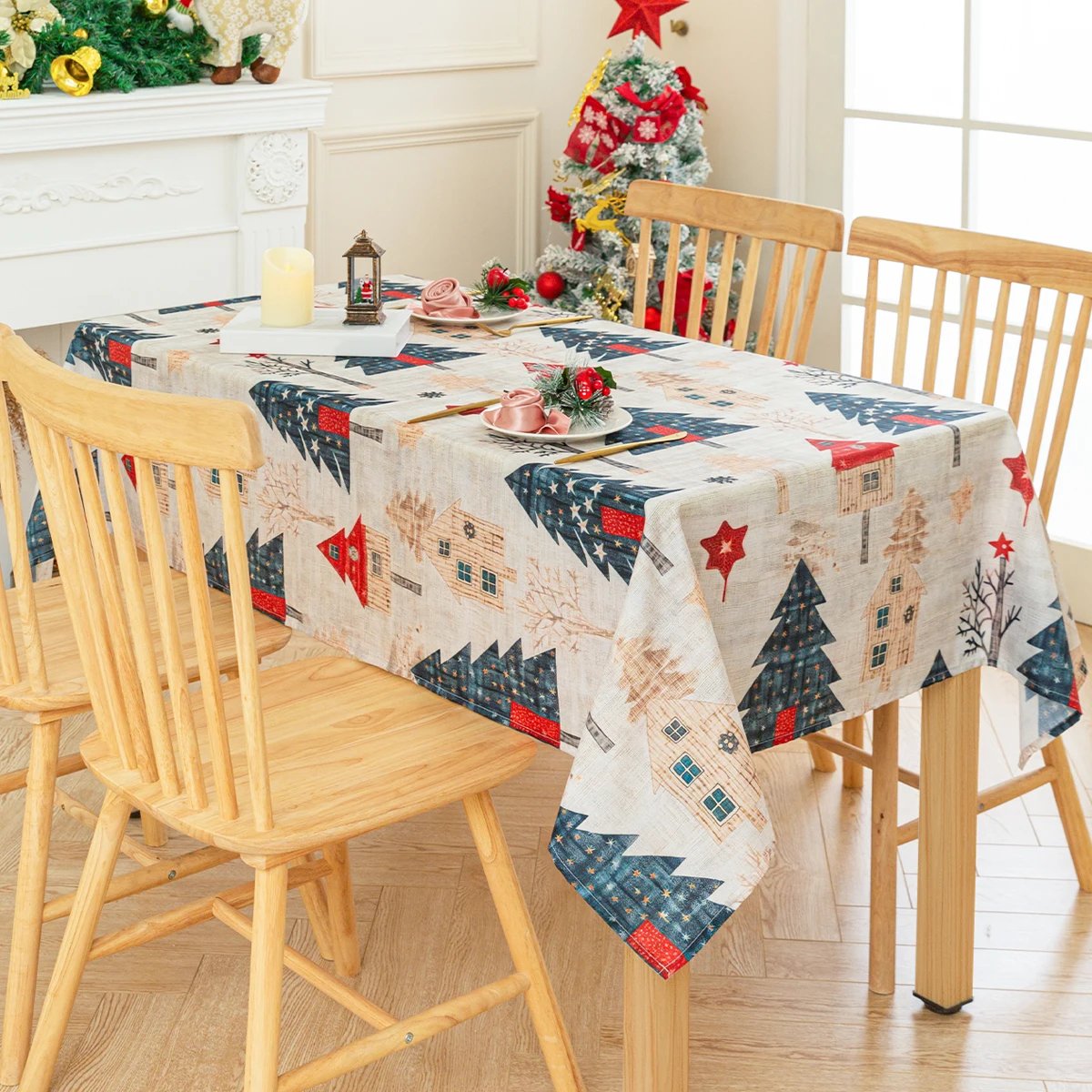 Nappe d’Arbre de Noël – 1 Pièce | Décoration Festive Élégante