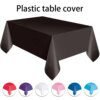 Grand chiffon de couverture de table rectangulaire en plastique pour fêtes