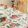 Nappe de Noël Imperméable – Motif Neige ❄️🎄