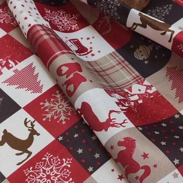 Nappe de Noël Imperméable – Décor Père Noël Créatif