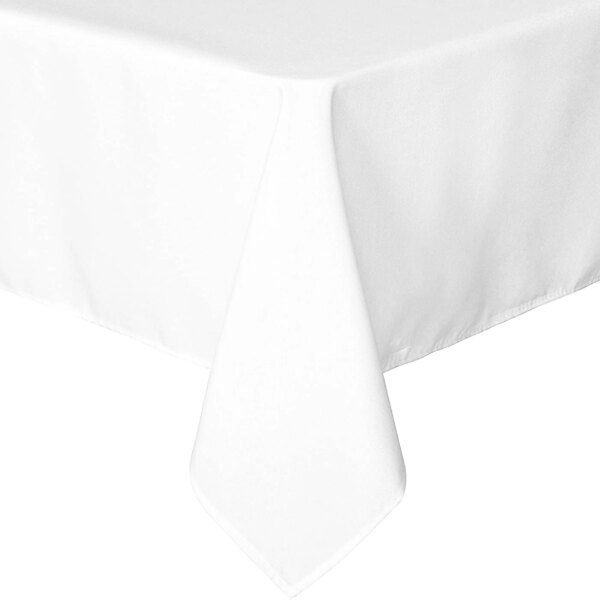 Nappe de Table en Polyester Épais – Blanche, Élégante