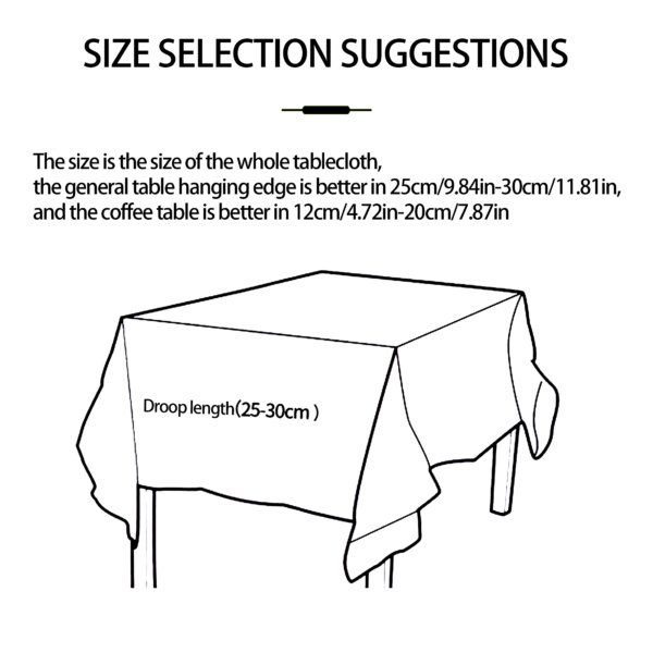 Nappe de Table en Polyester Épais – Blanche, Élégante