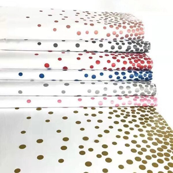 Nappe de Table Noire à Pois Or & Argent – Décoration Élégante