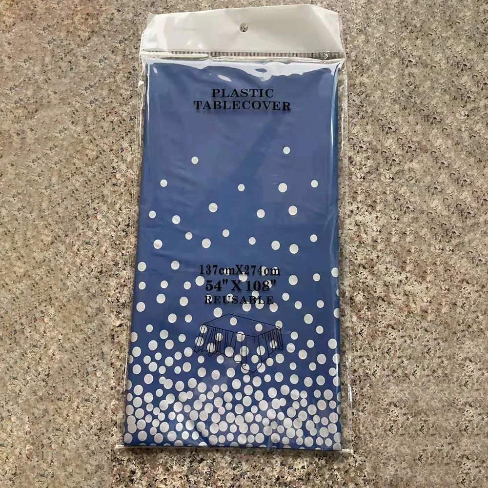 blue silver dots