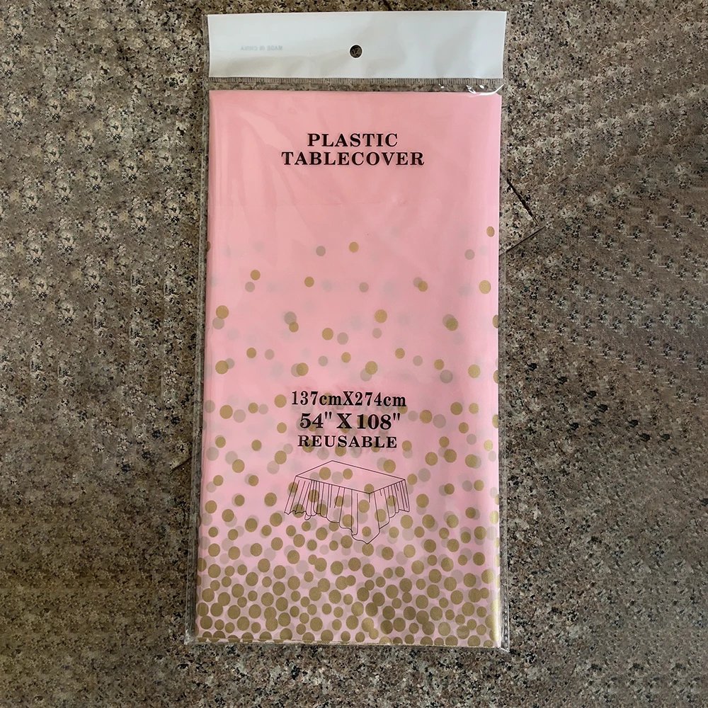 light pink gold dots