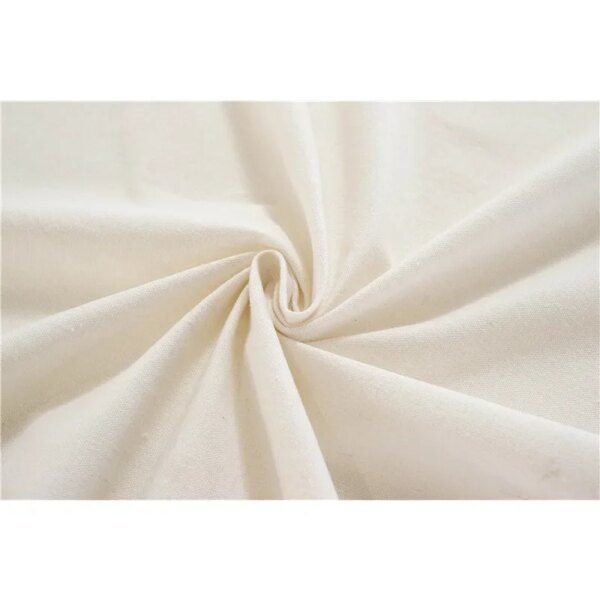 Nappe en Lin et Polyester avec Pompons – Élégance Naturelle