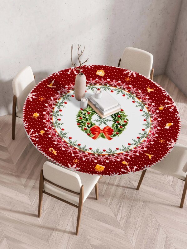Nappe Décorative de Noël – Motifs Festifs