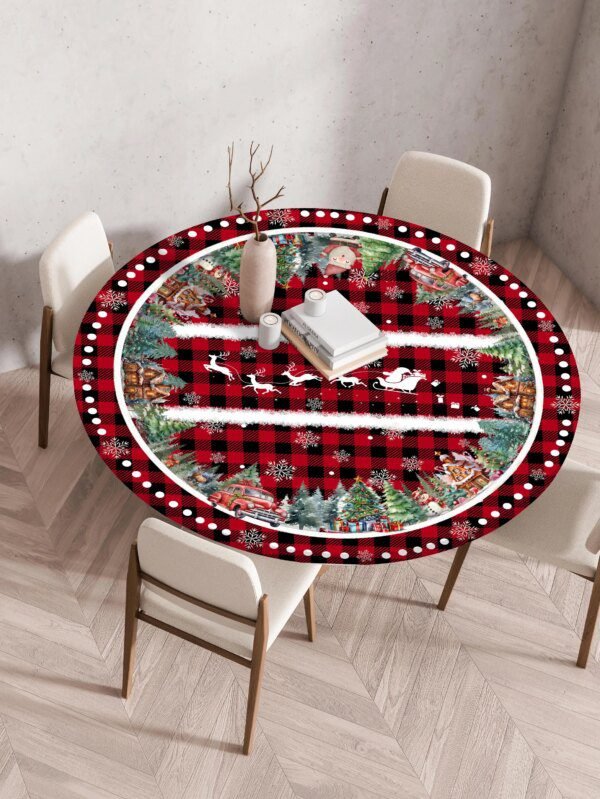 Nappe Décorative de Noël – Motifs Festifs