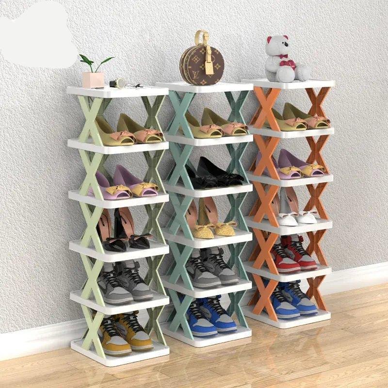 Pliante armoire chaussures accessoire de — Armoire à Chaussures Pliante Simple - Organisateur Multicouche | home20.fr